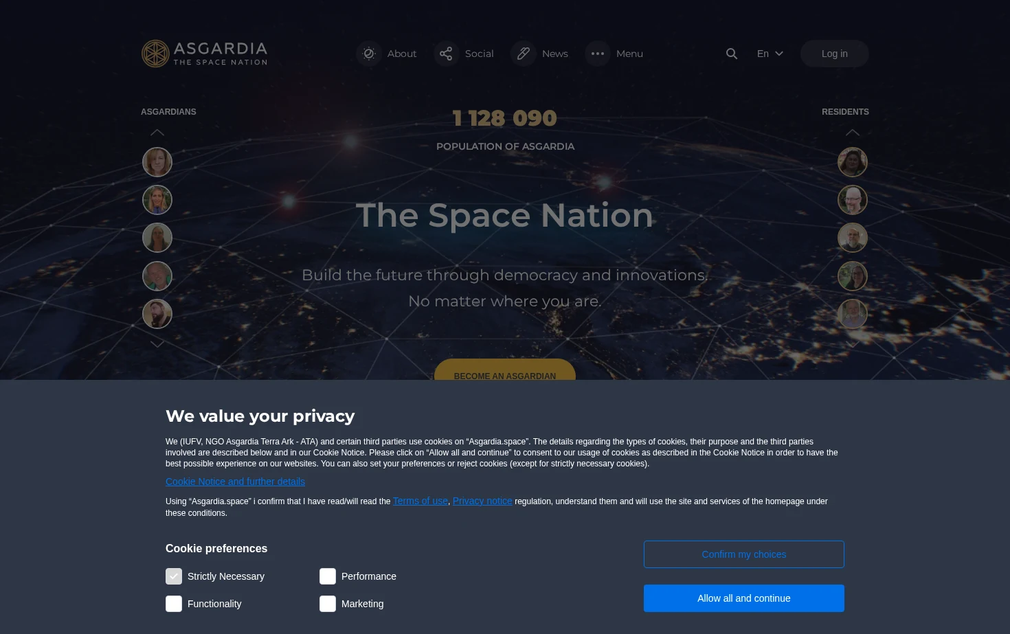 Asgardia 页面快照